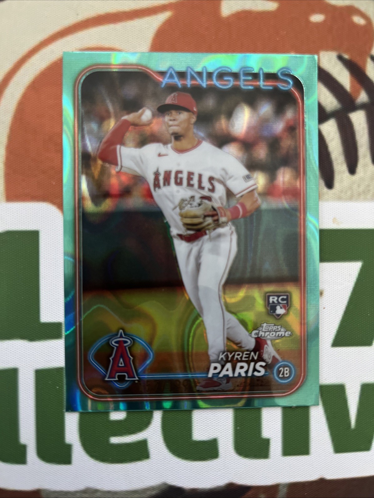 2024 Topps Chrome - Kyren Paris #151 Aqua Lava Refractor /199 (RC)