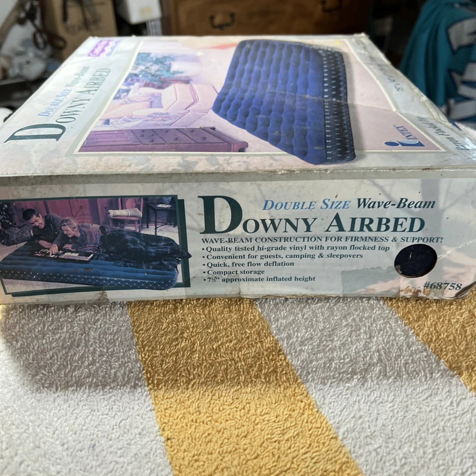 1996 Double Size Wave Beam Inflatable Downy Airbed by Intex Never opened  - Image 4 of 4