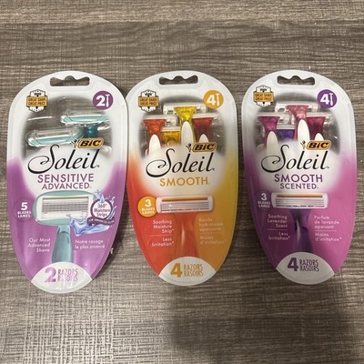 3 - Soleil Razors 4 - Smooth - 4 - Smooth Scented - 2 Sensitive Advanced