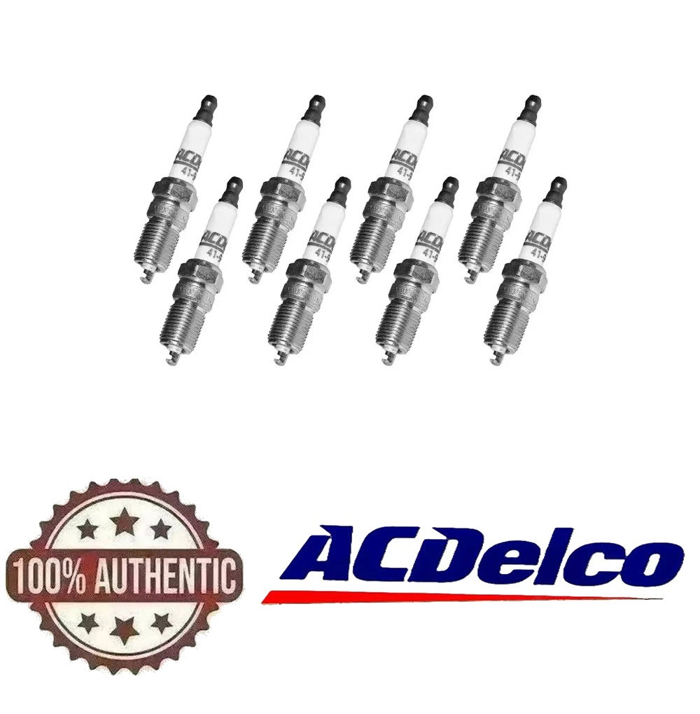 NEW GENUINE GM ACDelco Double Platinum Spark Plugs 41-902 Set Of 8