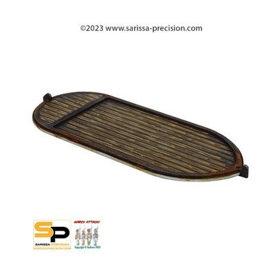 Sarissa Precision Gaslamp Alley Mini 28m  Paddle Steamer Wood Ski Pack SW (New)