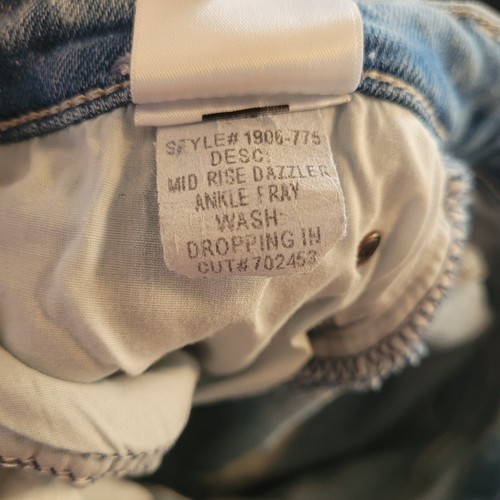 Pantalones de mezclilla Mother The Mid Rise Dazzler tobillo deshilachado para mujer 27 4 - Imagen 10 de 18