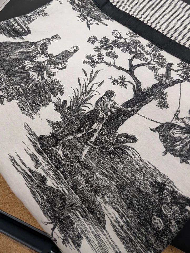 Cortina de chuveiro Waverly French Country toile & listrada 68" de comprimento x 70" de largura - Imagem 4 de 4