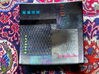 Lisa Mote Art Glass Dichroic Iridescent Fused #1