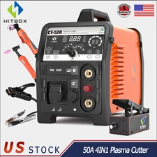 Plasma Cutter Pilot with Arc MMA/TIG PULSE/CUT 50Amp Screen Cutting Machine Home