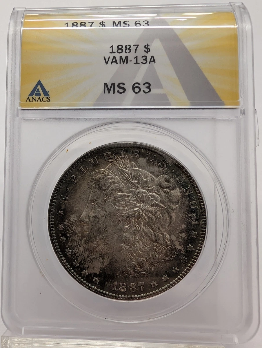 San Francisco Silver 1887 Year Morgan US Dollars (1878-1921) for