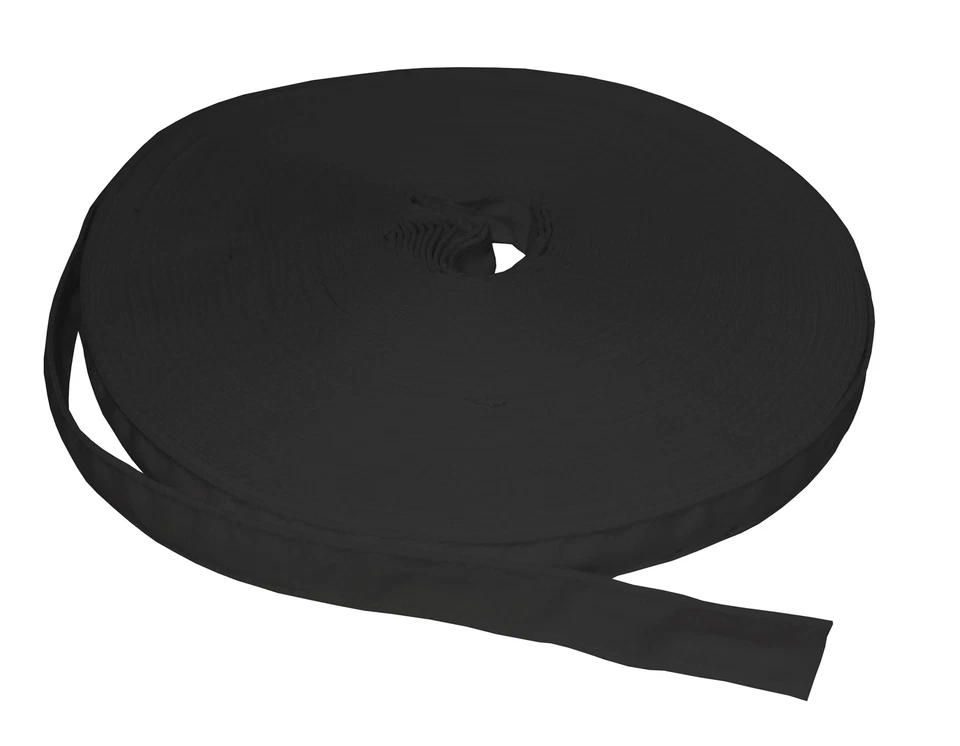 Eloja® Korsett Stäbchenband Boning Channel, 15 mm Schwarz Baumwolle Meterware