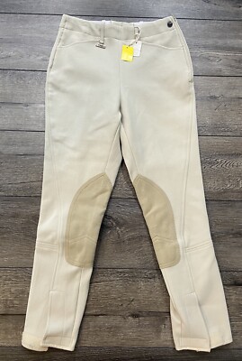 NWT Women's Dublin Riding Equestrian Pants Tan Cream Size 26 New