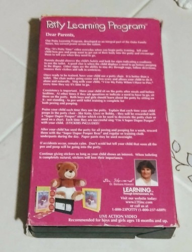 VHS Potty Learning Program Educational Favorites Learning Tested - Picture 2 of 2