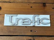 RENAULT  TRAFIC 2 REAR DOOR BADGE CHROME LOGO EMBLEM Self Adhesive