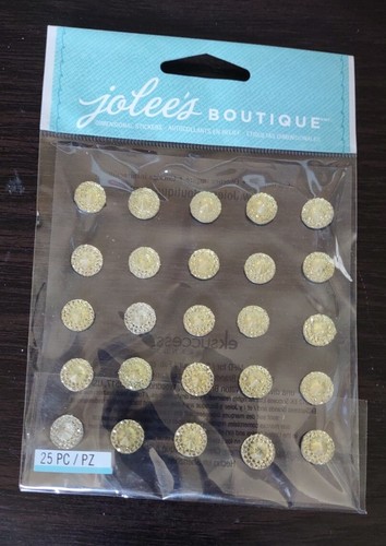 NIP Dual Tone Prizm Yellow Bling Birthstone Jolee's Stickers Craft Scrapbook - Picture 4 of 4