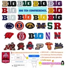 BIG~10 conference PATCHES Embroidery logo iron&Sewing on Fabrics