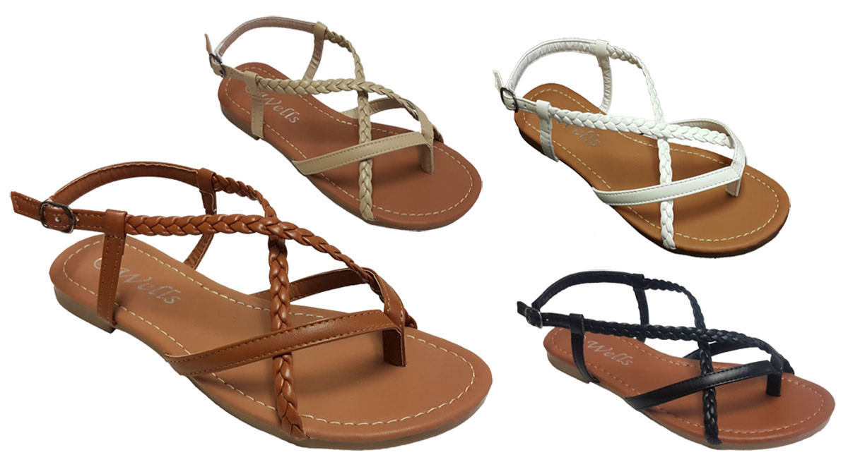 soda braided sandals