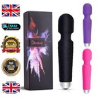 Magic Massage Wand Vibrating Full Body Massager USB Rechargeable Waterproof UK
