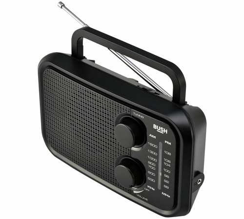 Bush PR-206 Radio portatile FM AM con mani e batterie (A-) - Foto 3 di 3