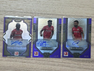 22/23 Topps Tier One Bundesliga Leverkusen M.Diaby, E.Tapsoba, K.Demirbay /50