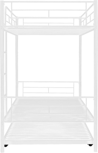 Harper & Bright Designs Twin Over Twin Metal Bunk Bed with Trundle, Made of Duty - Picture 9 of 9