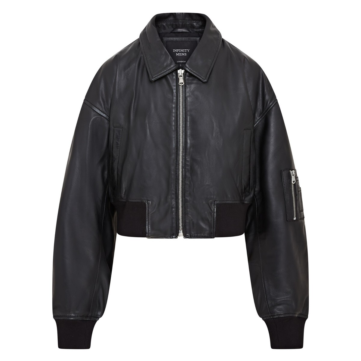 ジャケット・アウター 80s short real leather bomber jacket 80s vtg short real leather bomber jacket