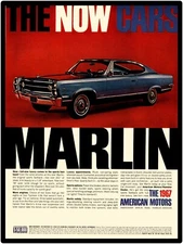 1967 American Motors AMC Marlin - The NOW Car Metal Sign: 12x16" & Free Shipping