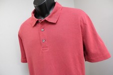 Eddie Bauer Golf Polo Shirt Red Short Sleeve Hiking Camping Mens Size Large