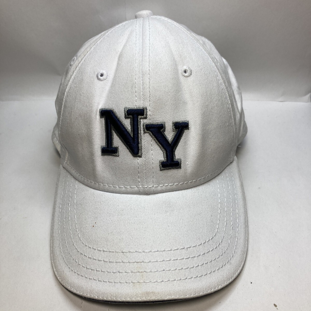 No Fear NY Navy Blue Embroidered White Adjustable New York City
