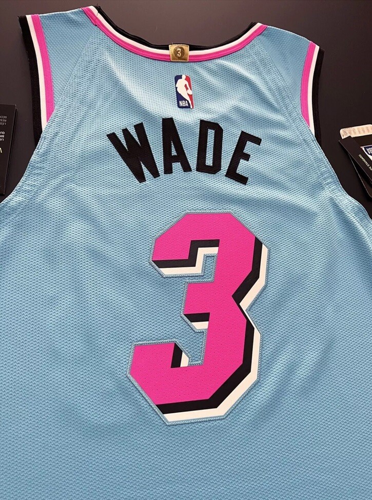 Dwayne Wade Miami Heat City Edition Authentic Jersey Pro Cut