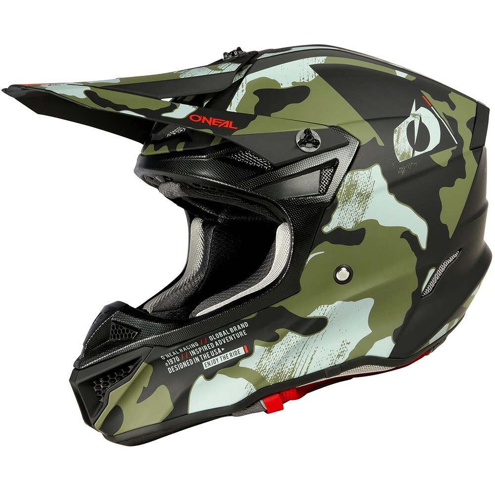 ONEAL 2025 SERIES 5SRS CAMO BLK/GRN MX HELMET ON0628246 Size
