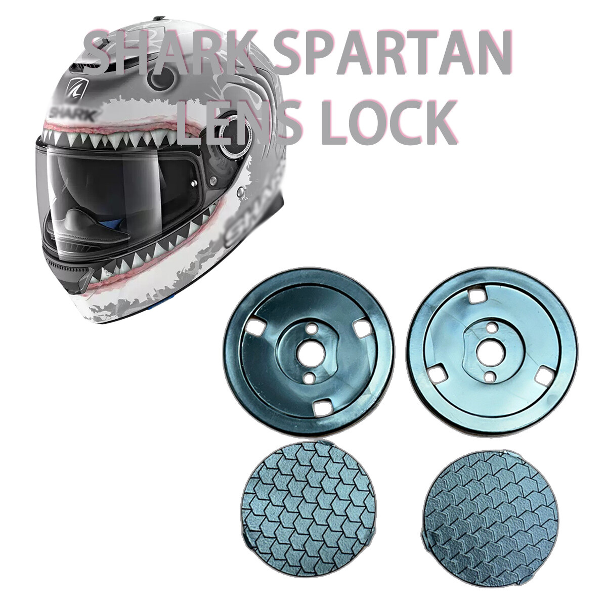 buy motorcycle helmet parts For Shark Spartan Full Helmet Lens Lock Replacement Universal Switch Spare  Parts