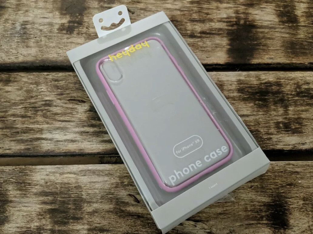 New heyday Cellphone Case For Apple iPhone Xr Clear With Pink