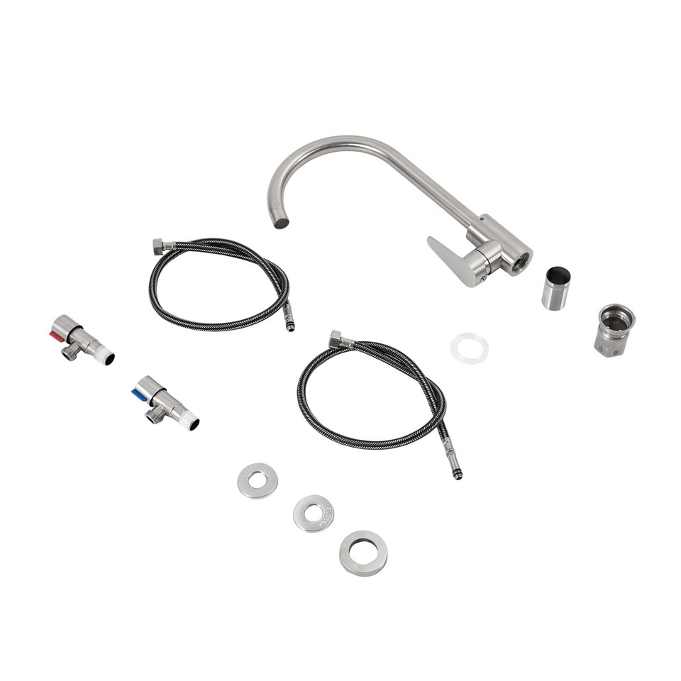 Utility Sink Free Standing Single Bowl Kitchen Bathroom Sink With