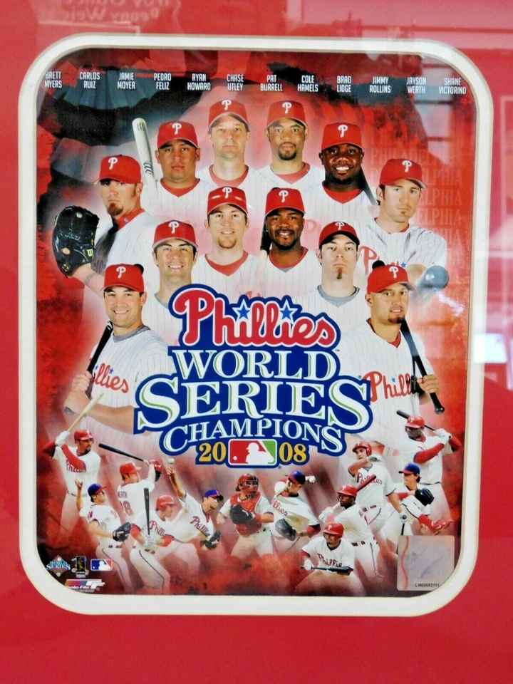 Encore Select Framed Philadelphia Phillies WS Champions 2008 Photo & Pennant - Image 2 of 4
