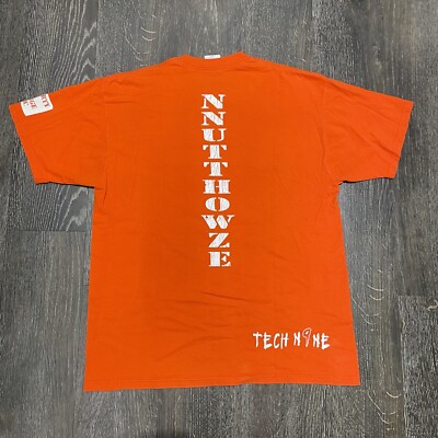 🔥VTG Tech N9ne Nnutthowze T Shirt 6688846993 XL Orange