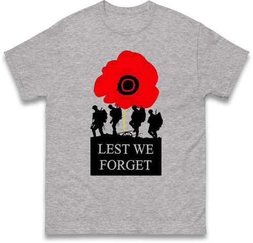 T-Shirt Veteranen, damit wir vergessen, Gedenktag, Sieg, Waffenstillstandstag Geschenk Top - Bild 6 von 6