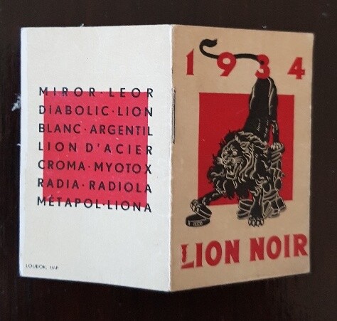 CALENDRIER DE POCHE - 1934 (publicité LION NOIR) - Imagen 2 de 6
