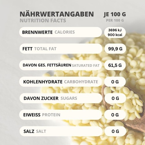 Kakaobutter Pastillen | 100g - 10kg Lebensmittelqualität | Cocoa Butter Chips - Bild 48 von 60