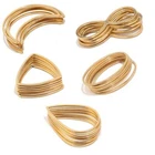 Stainless Steel Teardrop Earring Findings Hoops Geometric Connector Charms 10pcs