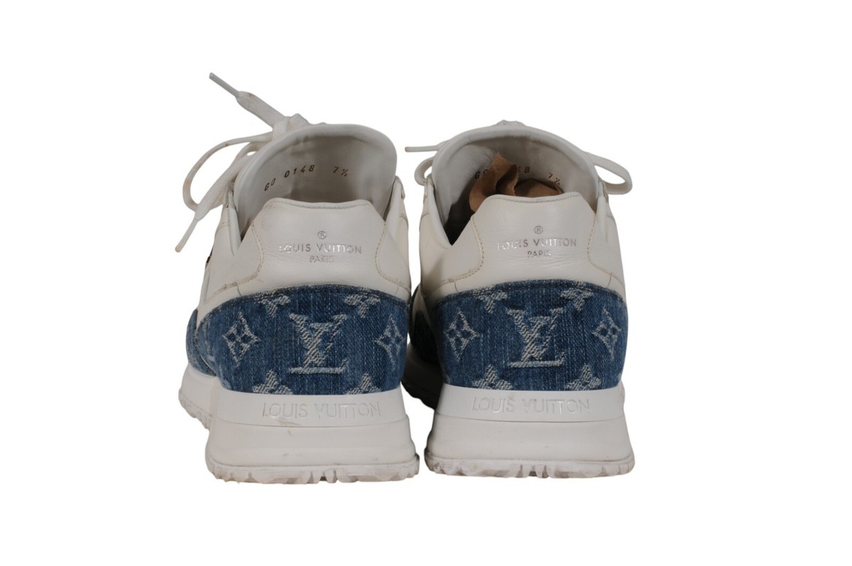 Louis Vuitton Mens Run Away Sneakers Size US 8.5 UK 7.5 Blue 