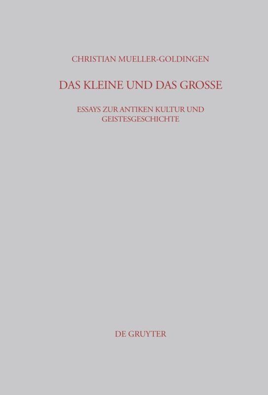 Thumbnail - Das Kleine Und Das Große | Buch | 9783598778254