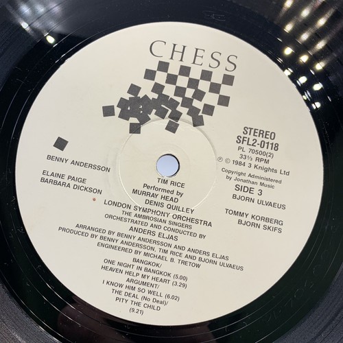 Chess - Benny Andersson, Tim Rice, Björn Ulvaeus – 1984 Musi PRESS VINYL LP VG+ - Picture 4 of 21