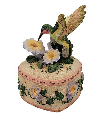 HUMMINGBIRD MUSICAL TRINKET BOX HERITAGE HOUSE