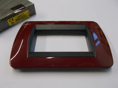 BTICINO LIVING L4863AT 3P IN METALLO AMARANTO METAL