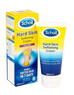 Scholl Hard Skin Softening Remover Cream With Salicylic and Lactic Acids 60ml