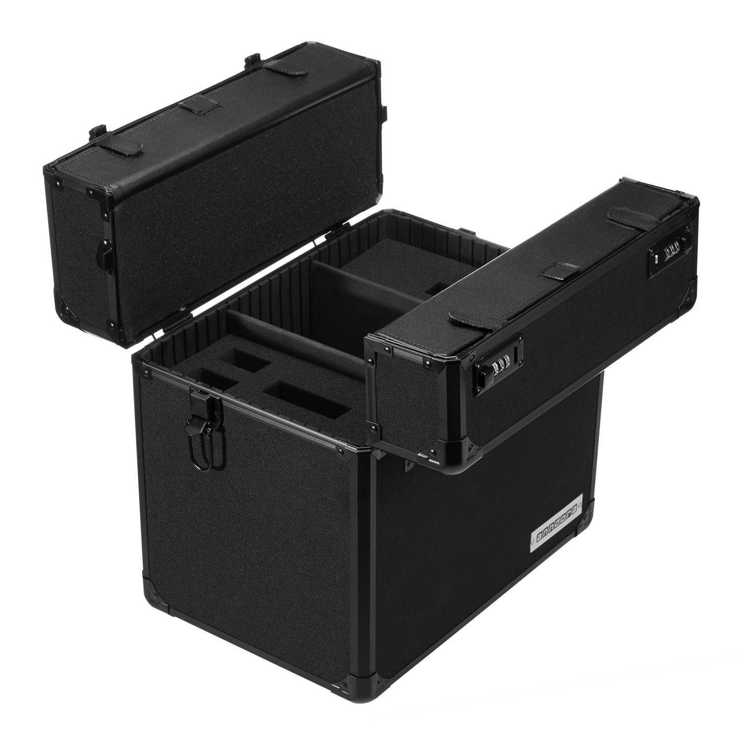 Waffenkoffer Pistolenkoffer Zahlenschloss 9 Fächer Alu Alu Fächer Schwarz 39x36,5x26,5cm 13db90 Waffenkoffer Pistolenkoffer Zahlenschloss 9 Fächer Alu Alu Fächer Schwarz 39x36,5x26,5cm 13db90