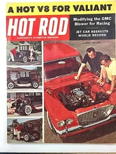 HOT ROD MAGAZINE OCTOBER 1960, V8 IN A VALIANT, JET CARS, SHADOFF SPL Lot #422,3