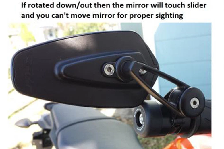 Espelhos retrovisores laterais esportivos para motocicleta Kawasaki Vulcan S 650 EN650 - Imagem 4 de 4