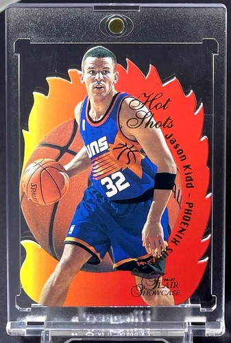 Jason Kidd 1996-97 Flair Showcase Hot Shots #11 Sp Insert Suns HOF Fleer Skybox