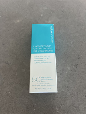 ColoreScience Sunforgettable Total Protection FACE SHIELD BRONZE SPF50 1.8oz NEW