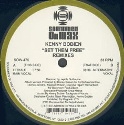 Kenny Bobien - Set Them Free (Remixes) (2x12'', Single) (Very Good Plus (VG+))