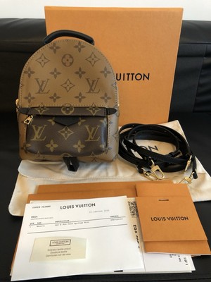 LOUIS VUITTON PALM SPRINGS MONOGRAM REVERSE MINI BACKPACK