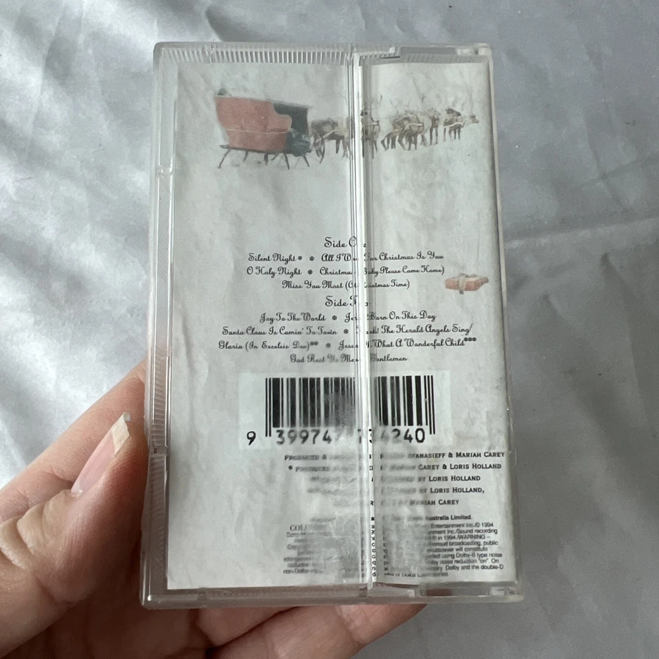 Mariah Carey Cassette Rare Merry Christmas 90s Pop Music Australian Edition - Image 2 of 4